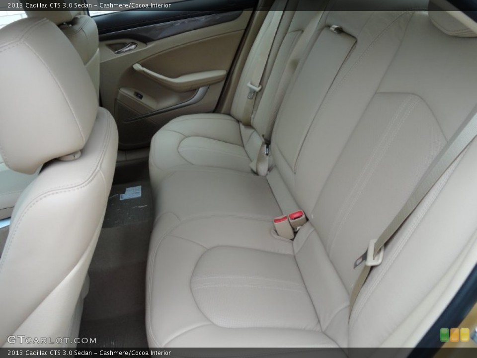 Cashmere/Cocoa Interior Rear Seat for the 2013 Cadillac CTS 3.0 Sedan #69176371