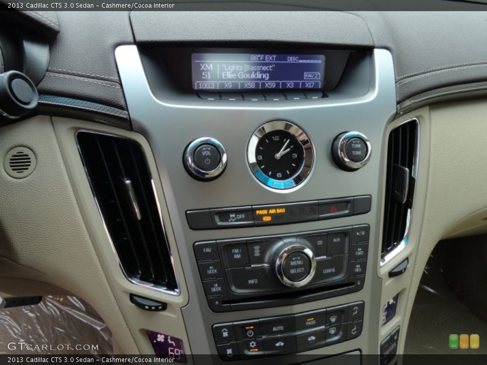 Cashmere/Cocoa Interior Controls for the 2013 Cadillac CTS 3.0 Sedan #69176470