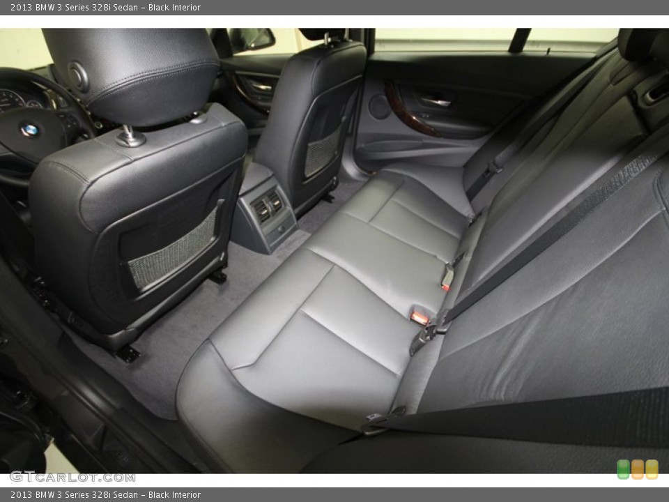 Black Interior Rear Seat for the 2013 BMW 3 Series 328i Sedan #69177979