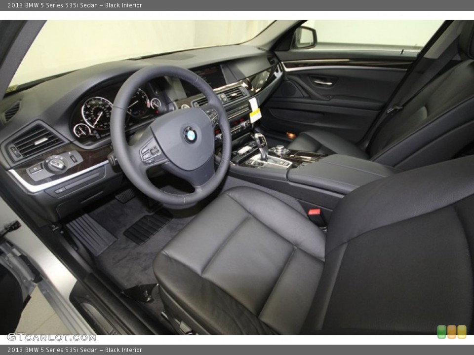 Black Interior Prime Interior for the 2013 BMW 5 Series 535i Sedan #69178102