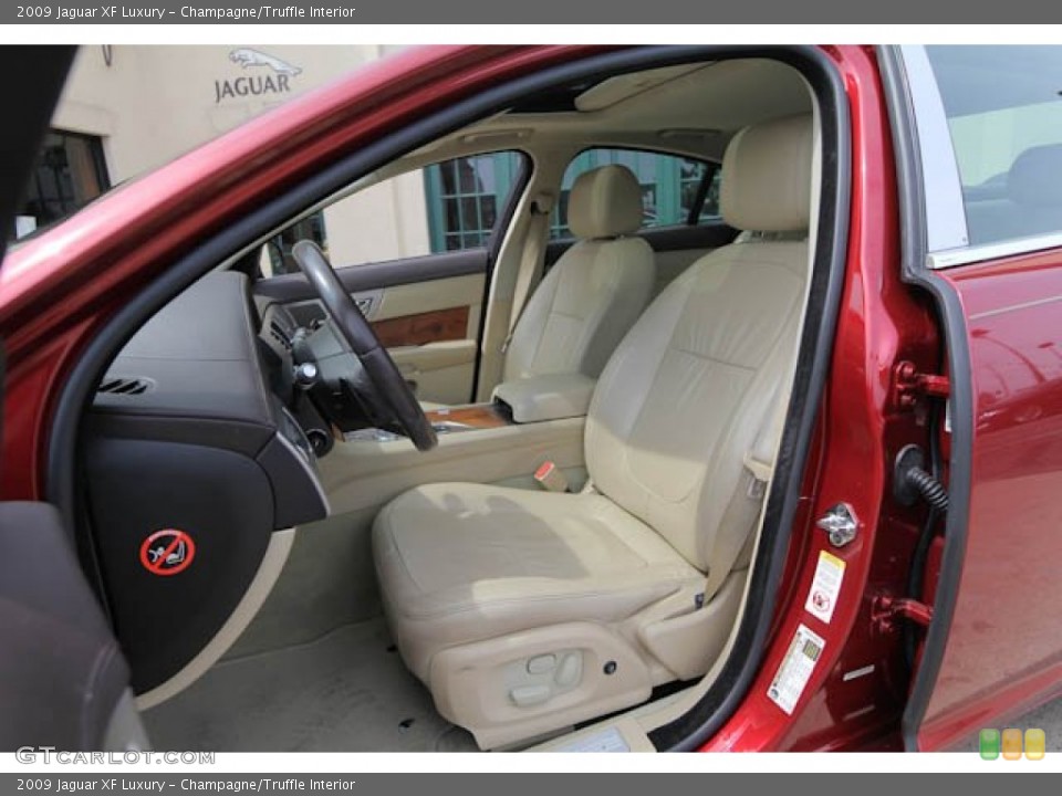 Champagne/Truffle Interior Front Seat for the 2009 Jaguar XF Luxury #69178987