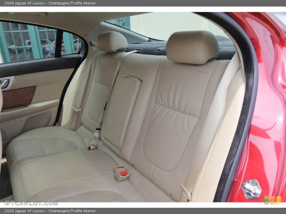 Champagne/Truffle Interior Rear Seat for the 2009 Jaguar XF Luxury #69179023