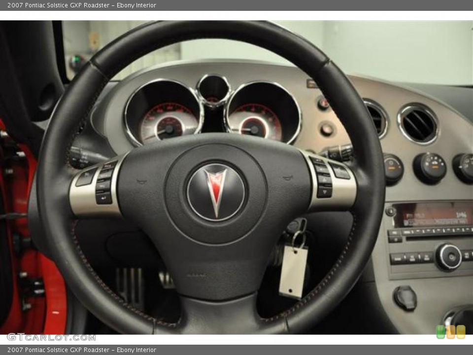 Ebony Interior Steering Wheel for the 2007 Pontiac Solstice GXP Roadster #69179104
