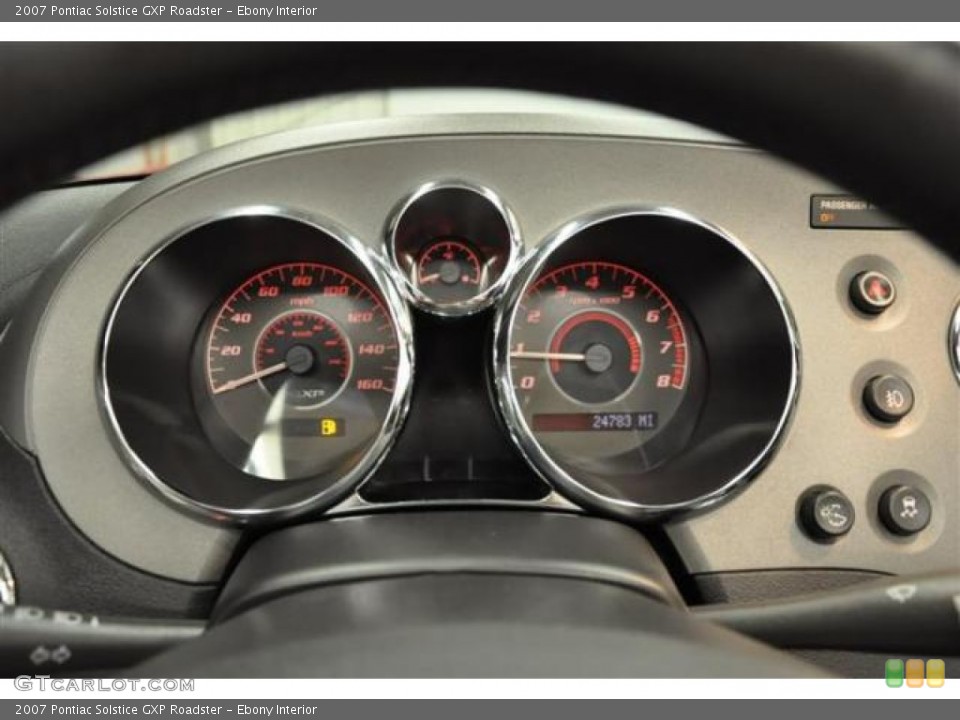 Ebony Interior Gauges for the 2007 Pontiac Solstice GXP Roadster #69179113