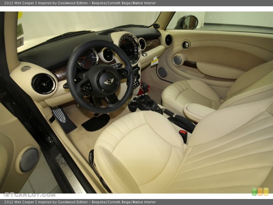 Bespoke/Cornsilk Beige/Walnut Interior Front Seat for the 2012 Mini Cooper S Inspired by Goodwood Edition #69179968