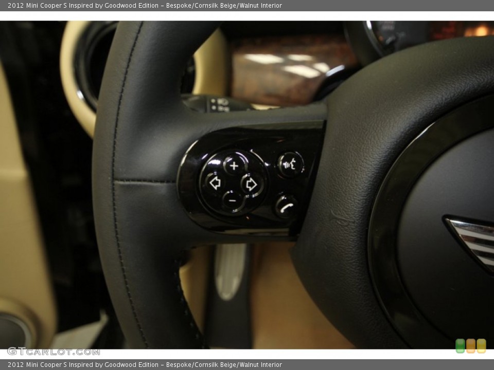 Bespoke/Cornsilk Beige/Walnut Interior Controls for the 2012 Mini Cooper S Inspired by Goodwood Edition #69180081