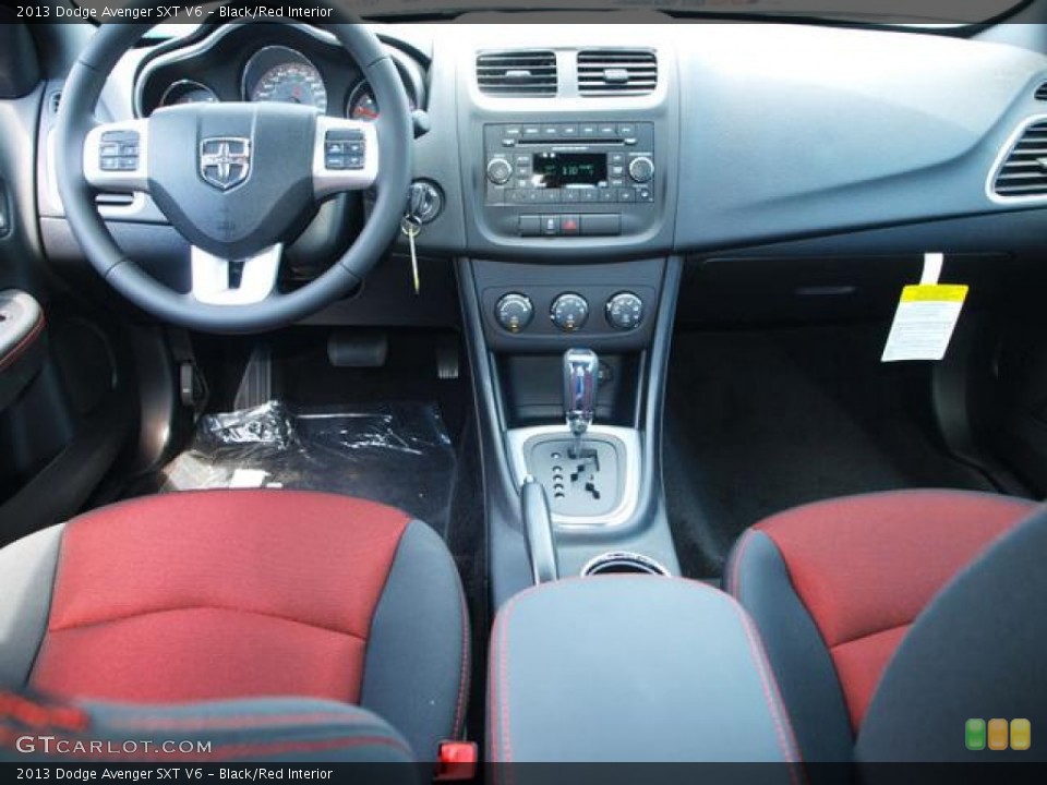 Black/Red Interior Dashboard for the 2013 Dodge Avenger SXT V6 #69183868