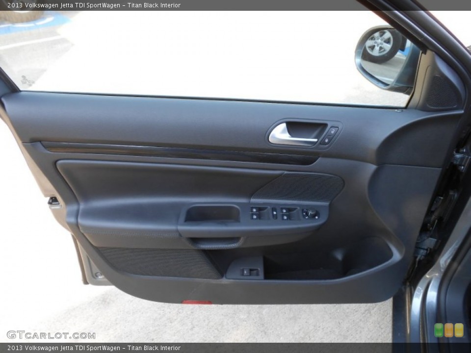 Titan Black Interior Door Panel for the 2013 Volkswagen Jetta TDI SportWagen #69185155