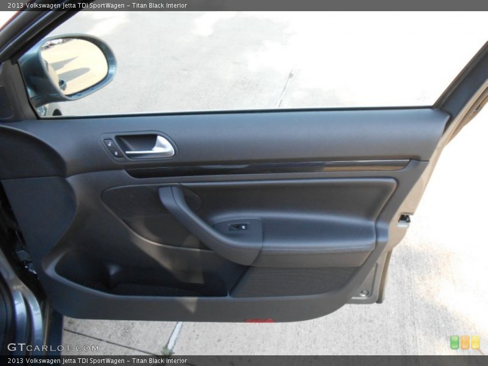 Titan Black Interior Door Panel for the 2013 Volkswagen Jetta TDI SportWagen #69185170