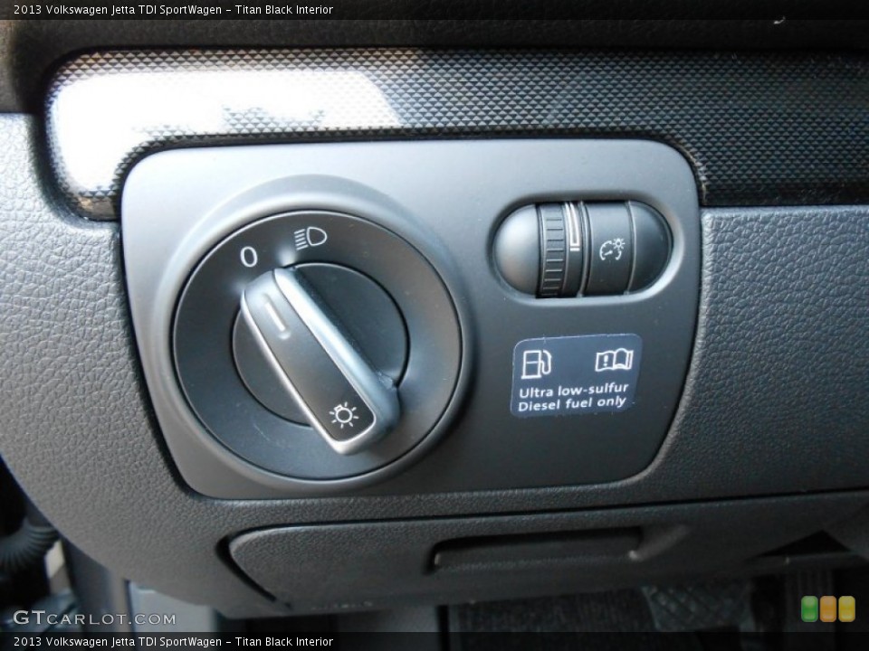 Titan Black Interior Controls for the 2013 Volkswagen Jetta TDI SportWagen #69185257