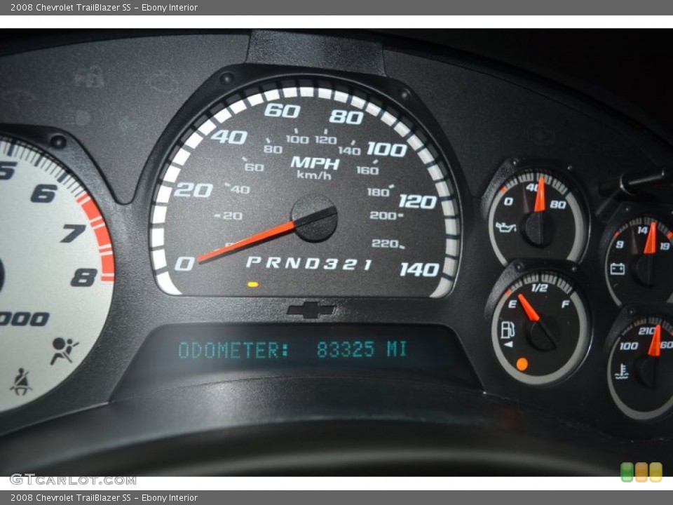 Ebony Interior Gauges for the 2008 Chevrolet TrailBlazer SS #69186355