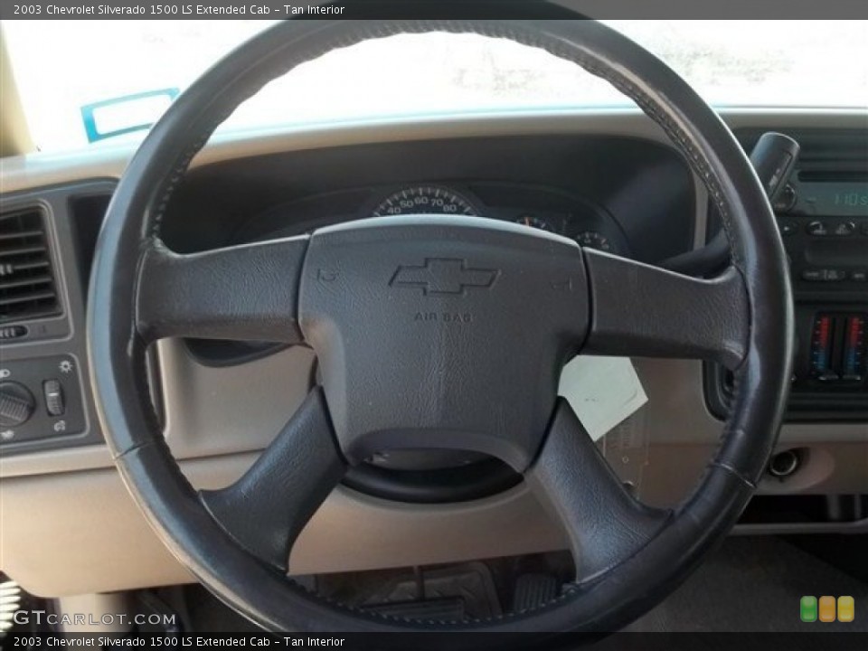 Tan Interior Steering Wheel for the 2003 Chevrolet Silverado 1500 LS Extended Cab #69186745