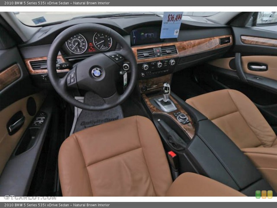 Natural Brown Interior Prime Interior for the 2010 BMW 5 Series 535i xDrive Sedan #69189910