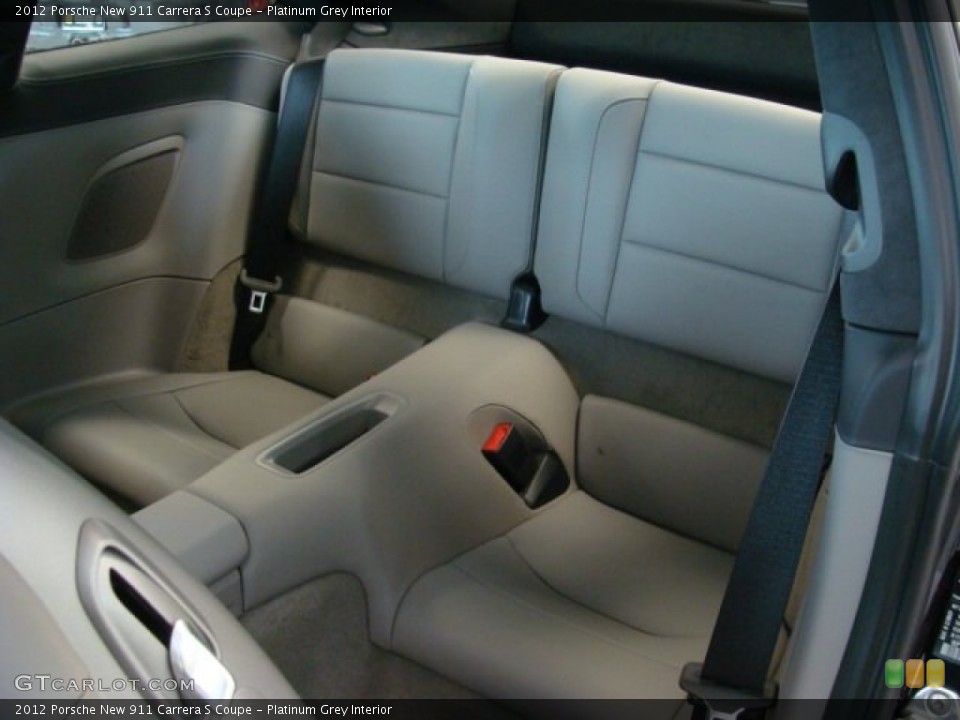 Platinum Grey Interior Rear Seat for the 2012 Porsche New 911 Carrera S Coupe #69190586
