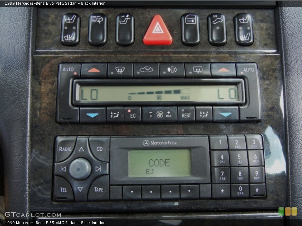 Black Interior Controls for the 1999 Mercedes-Benz E 55 AMG Sedan #69191722