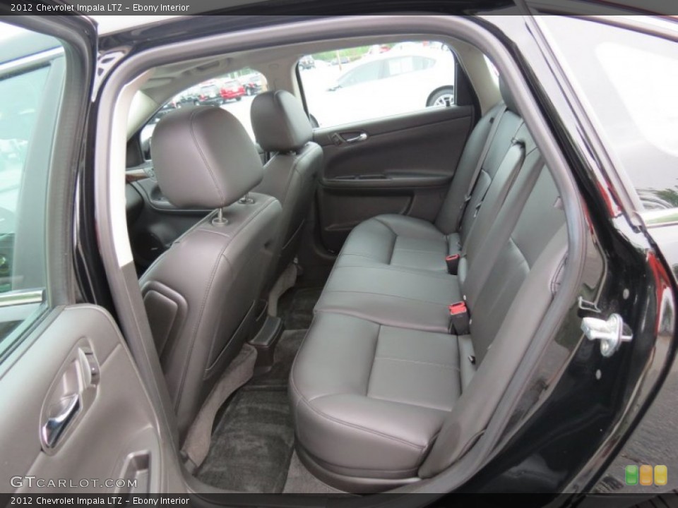 Ebony Interior Rear Seat for the 2012 Chevrolet Impala LTZ #69191798