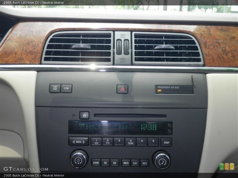 Neutral Interior Controls for the 2005 Buick LaCrosse CX #69197518