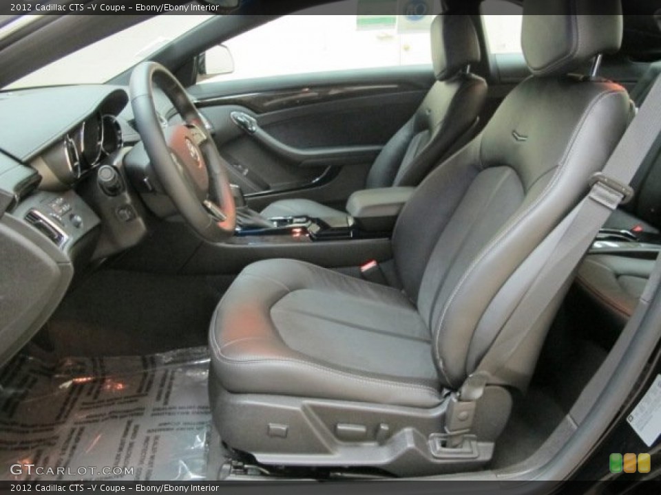 Ebony/Ebony Interior Front Seat for the 2012 Cadillac CTS -V Coupe #69200347