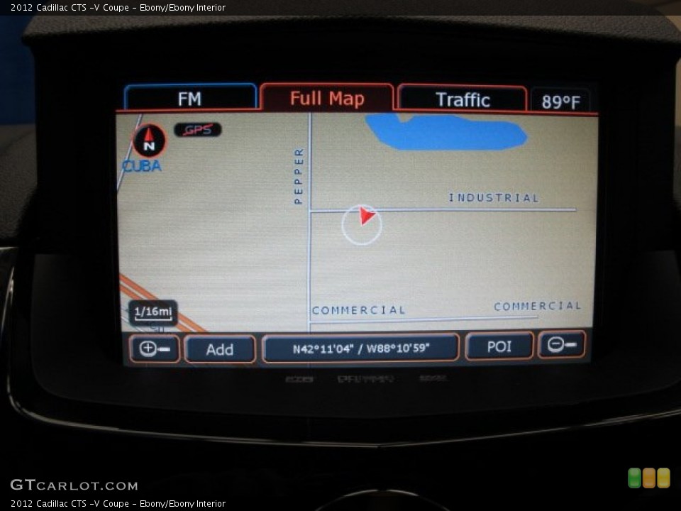 Ebony/Ebony Interior Navigation for the 2012 Cadillac CTS -V Coupe #69200437