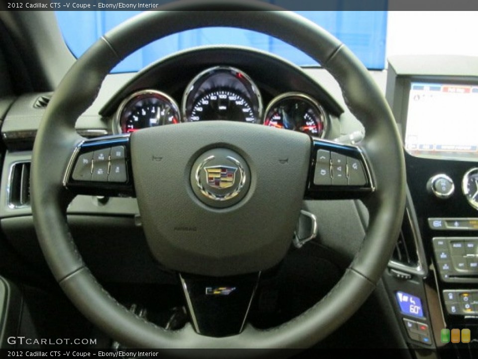 Ebony/Ebony Interior Steering Wheel for the 2012 Cadillac CTS -V Coupe #69200458