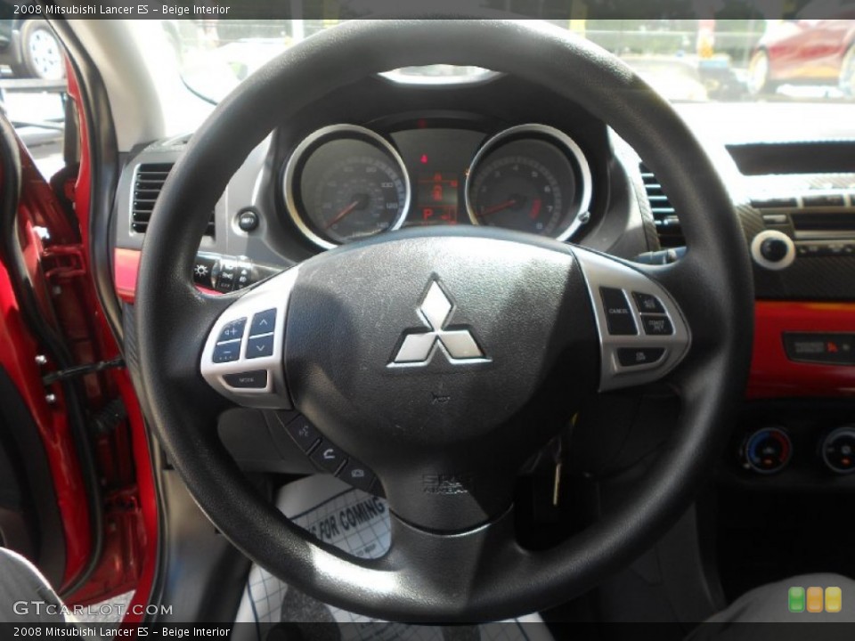 Beige 2008 Mitsubishi Lancer Interiors