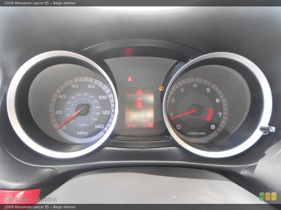 Beige Interior Gauges for the 2008 Mitsubishi Lancer ES #69208324