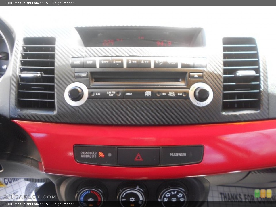 Beige Interior Audio System for the 2008 Mitsubishi Lancer ES #69208330