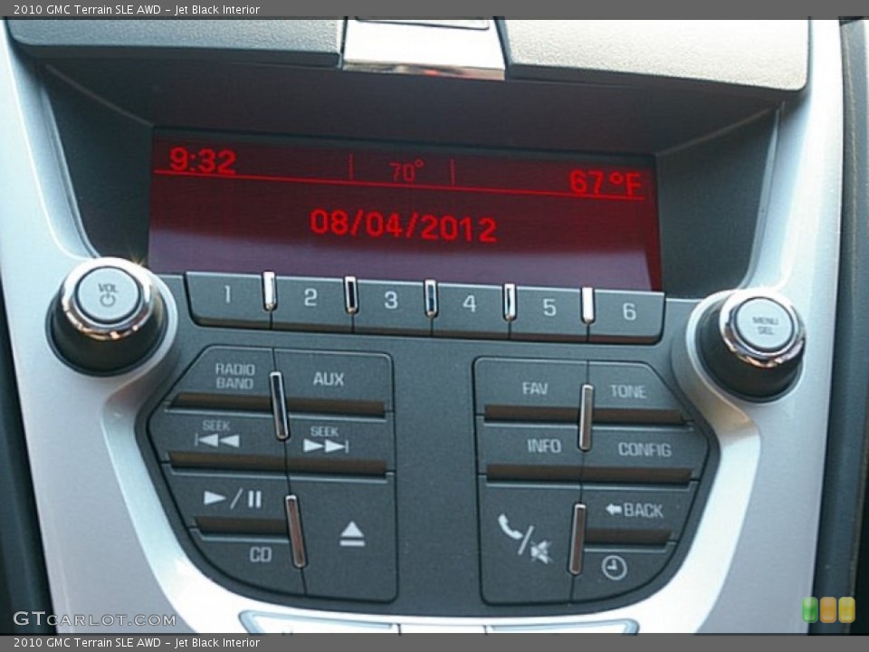 Jet Black Interior Controls for the 2010 GMC Terrain SLE AWD #69209479