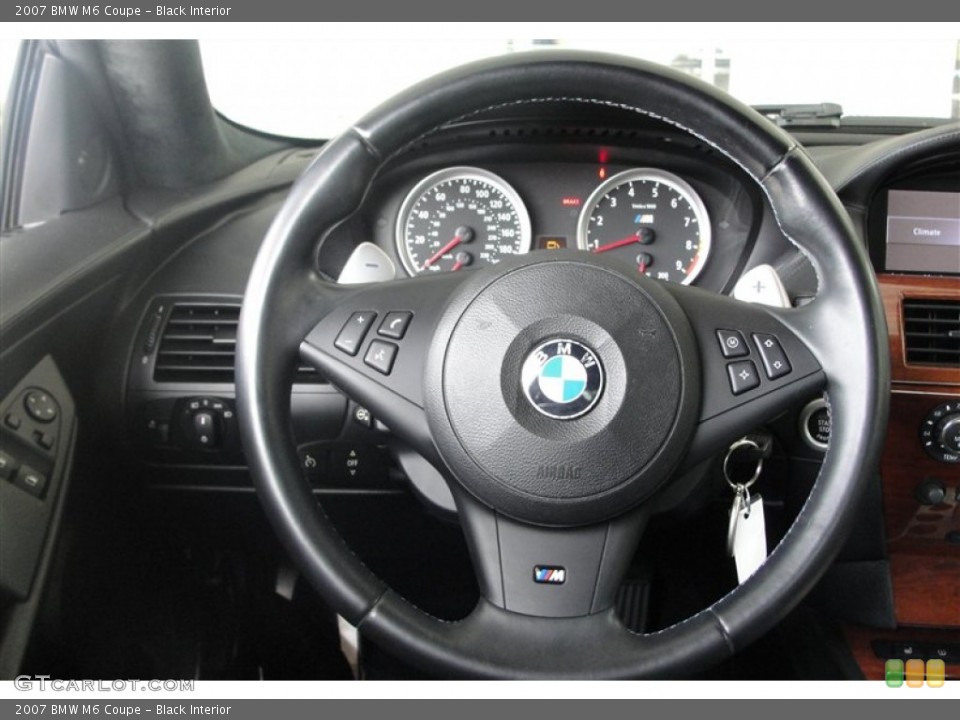Black Interior Steering Wheel for the 2007 BMW M6 Coupe #69209852