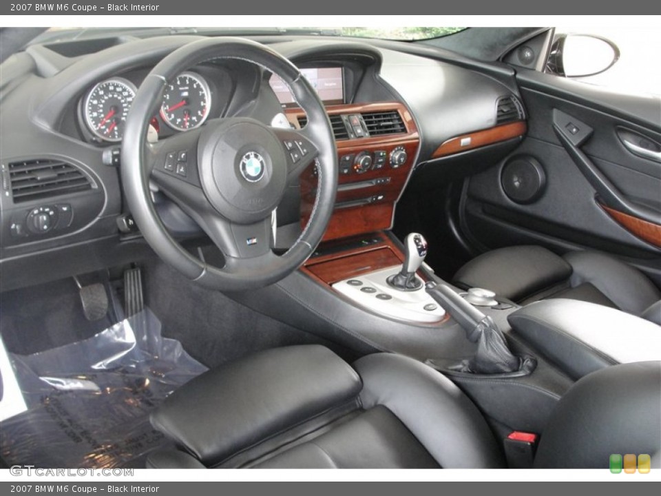 Black 2007 BMW M6 Interiors