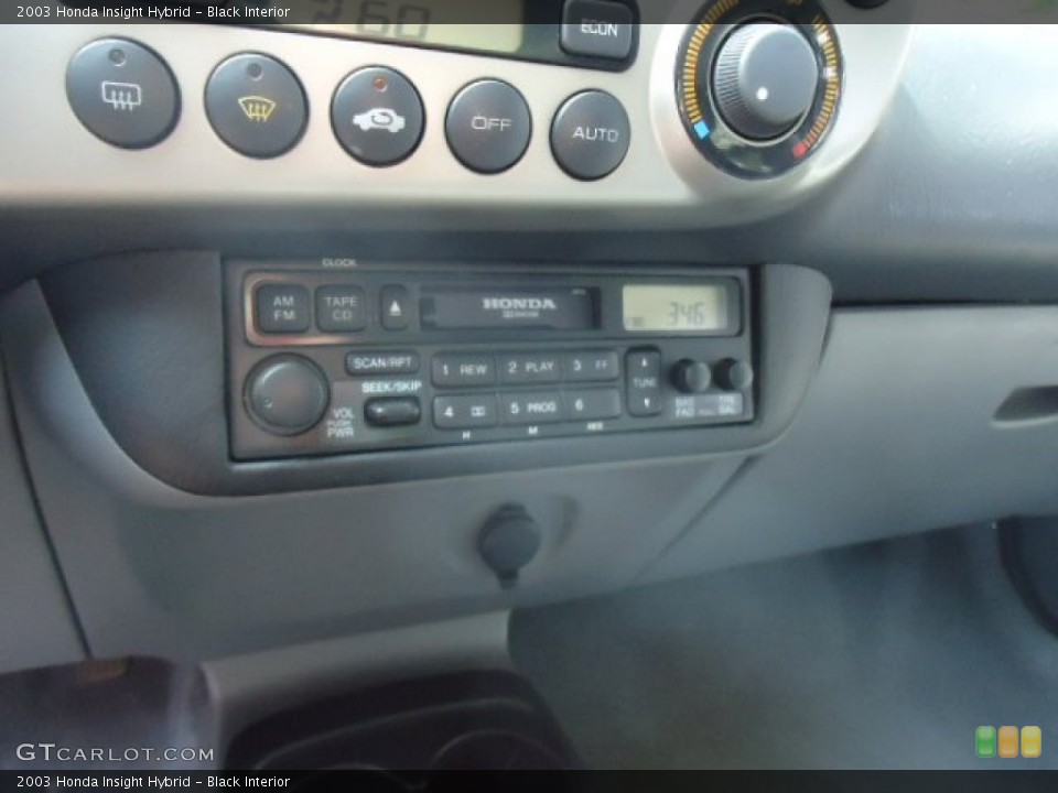 Black Interior Controls for the 2003 Honda Insight Hybrid #69210869