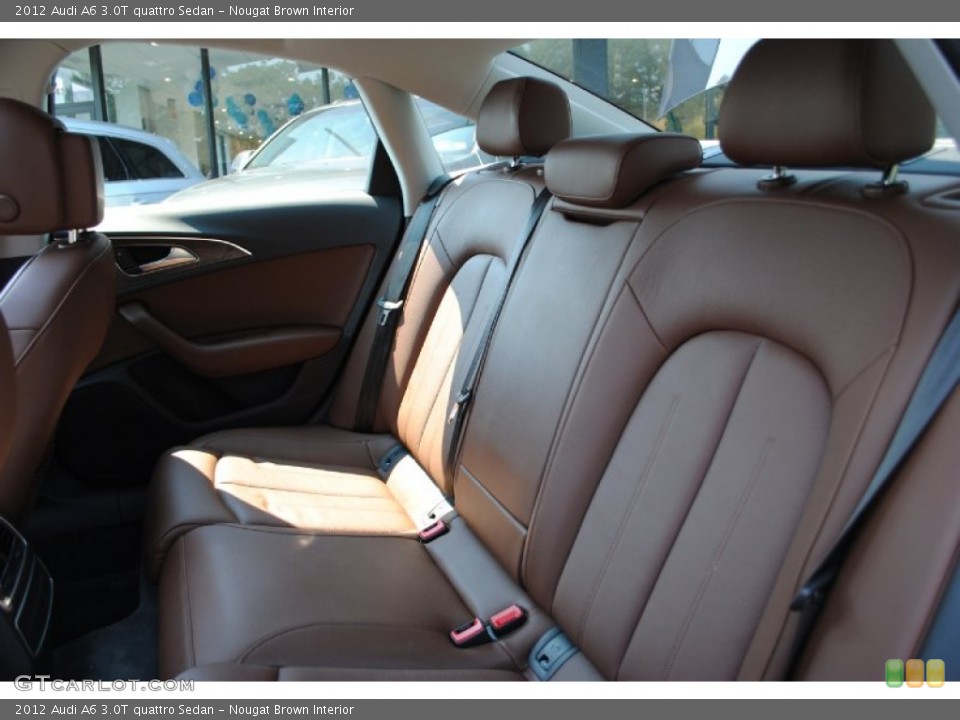 Nougat Brown Interior Rear Seat for the 2012 Audi A6 3.0T quattro Sedan #69210872