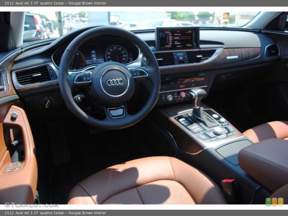Nougat Brown Interior Prime Interior for the 2012 Audi A6 3.0T quattro Sedan #69210878
