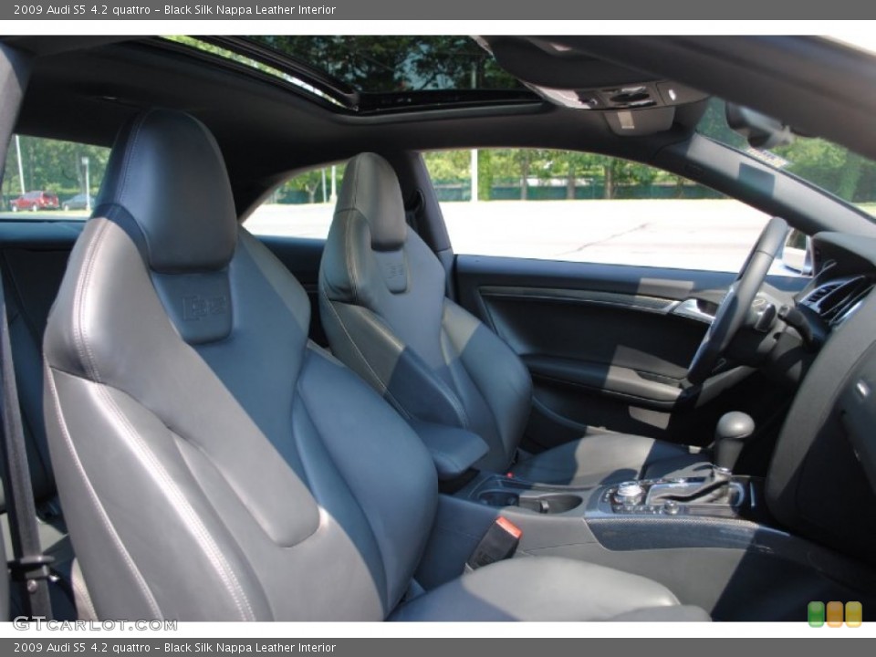 Black Silk Nappa Leather Interior Photo for the 2009 Audi S5 4.2 quattro #69210944