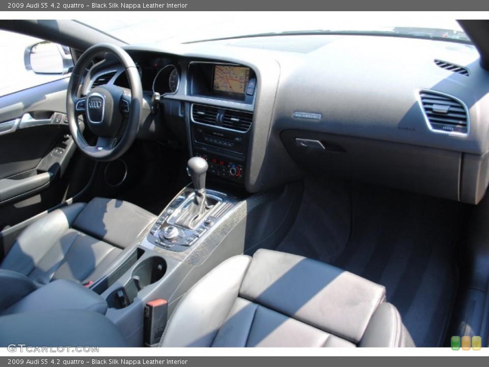 Black Silk Nappa Leather Interior Dashboard for the 2009 Audi S5 4.2 quattro #69210950