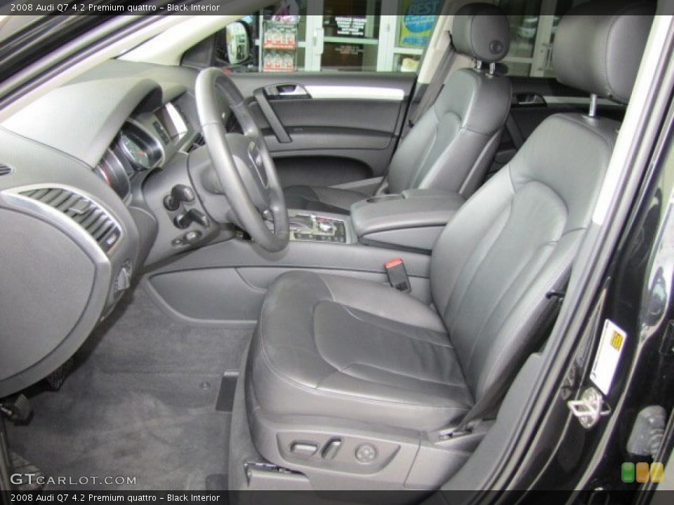 Black Interior Front Seat for the 2008 Audi Q7 4.2 Premium quattro #69210959