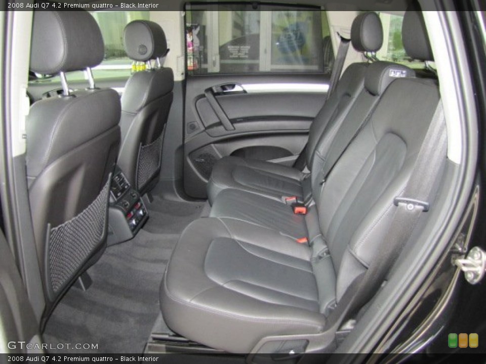 Black Interior Rear Seat for the 2008 Audi Q7 4.2 Premium quattro #69210971
