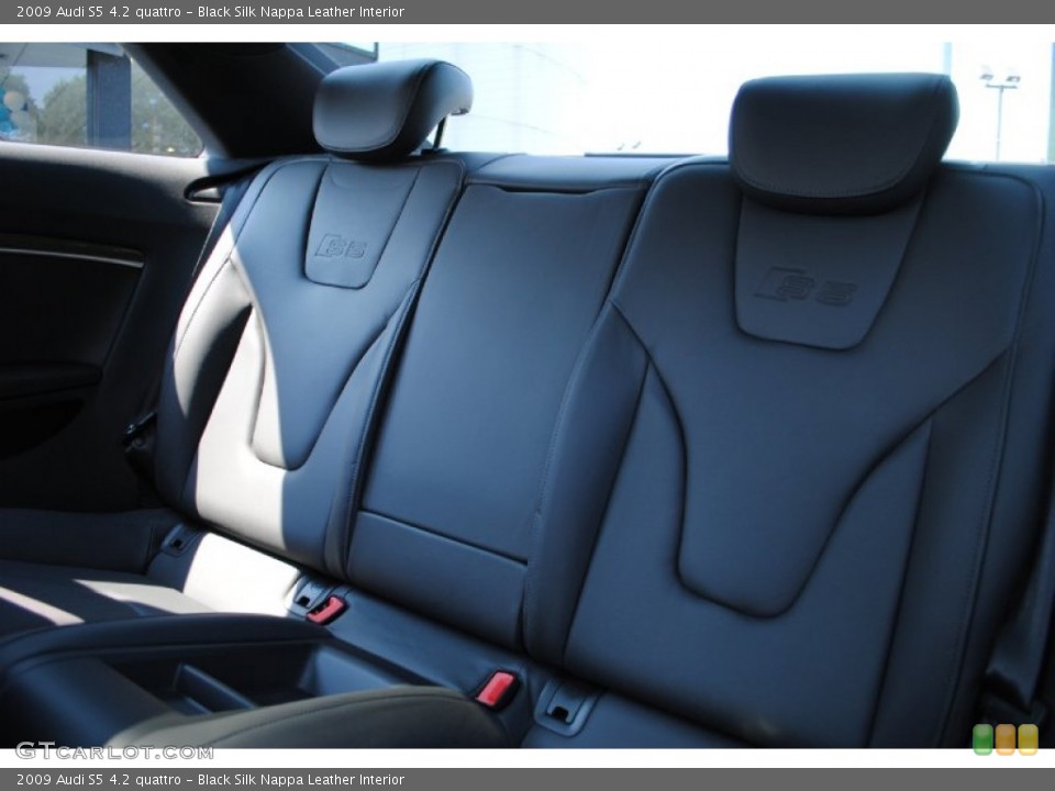 Black Silk Nappa Leather Interior Rear Seat for the 2009 Audi S5 4.2 quattro #69210980