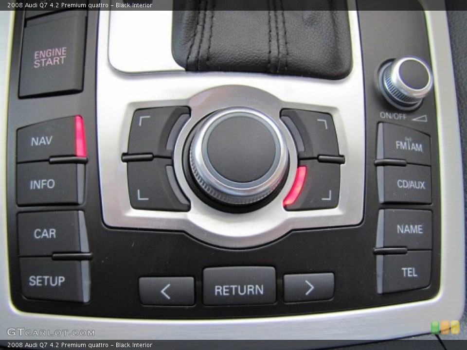 Black Interior Controls for the 2008 Audi Q7 4.2 Premium quattro #69211076
