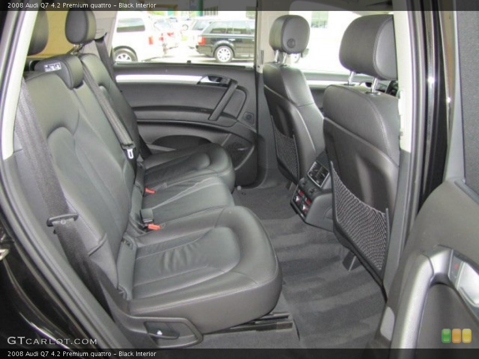 Black Interior Rear Seat for the 2008 Audi Q7 4.2 Premium quattro #69211124