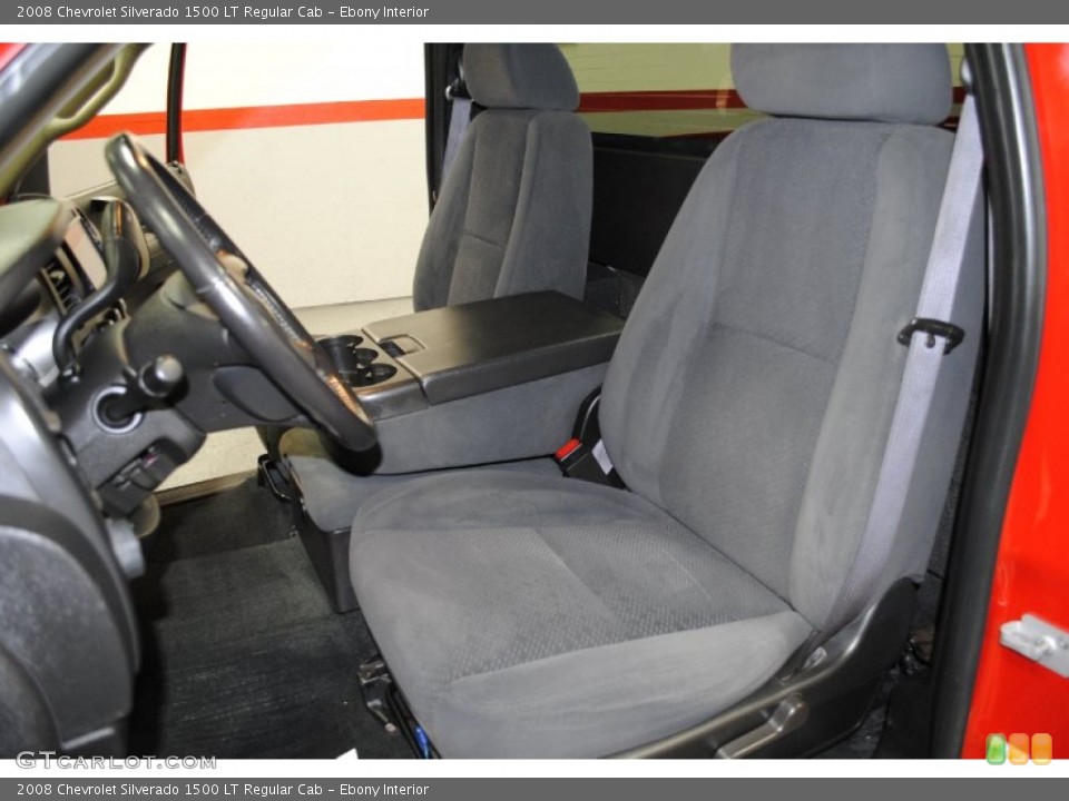 Ebony Interior Front Seat for the 2008 Chevrolet Silverado 1500 LT Regular Cab #69215595