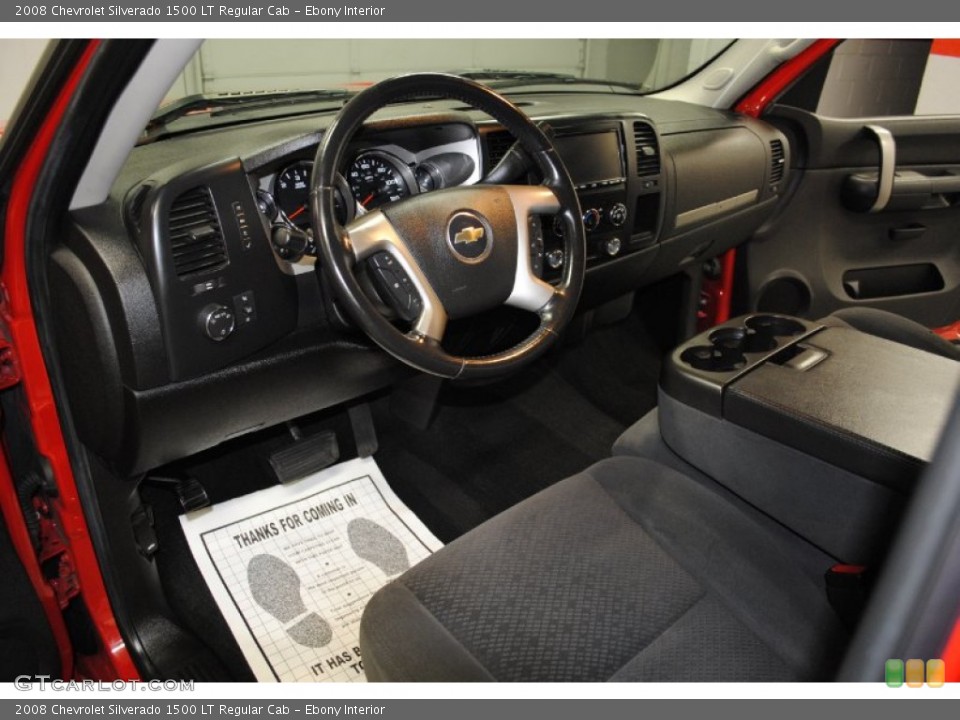 Ebony Interior Prime Interior for the 2008 Chevrolet Silverado 1500 LT Regular Cab #69215604