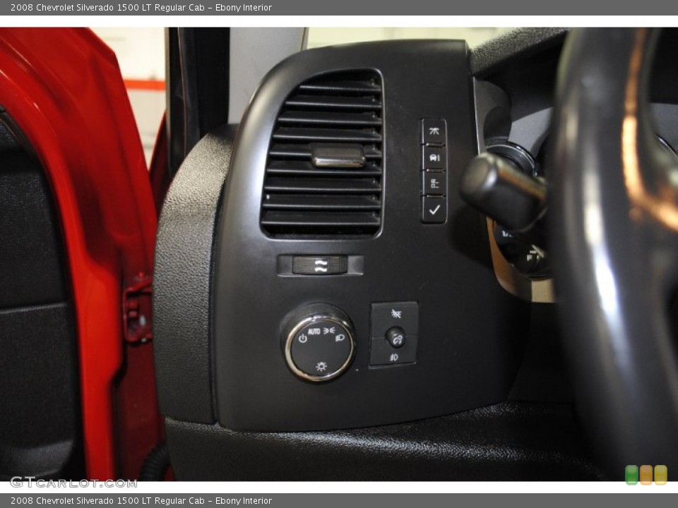 Ebony Interior Controls for the 2008 Chevrolet Silverado 1500 LT Regular Cab #69215820