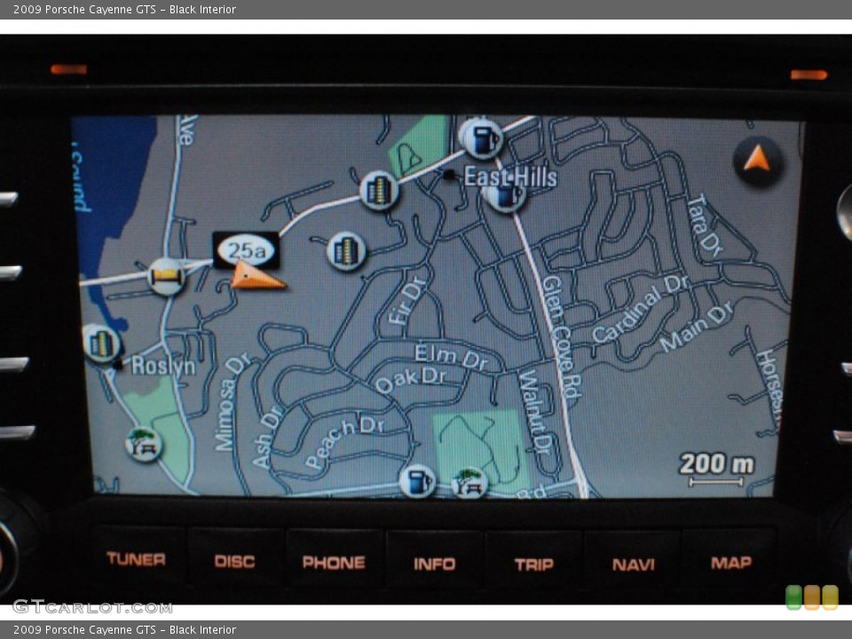 Black Interior Navigation for the 2009 Porsche Cayenne GTS #69216846