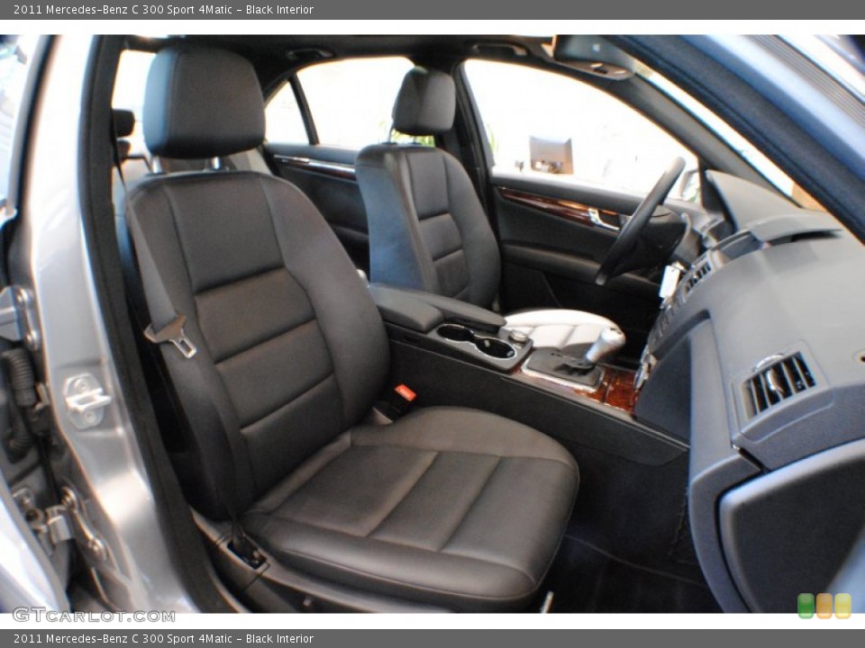 Black Interior Front Seat for the 2011 Mercedes-Benz C 300 Sport 4Matic #69217476