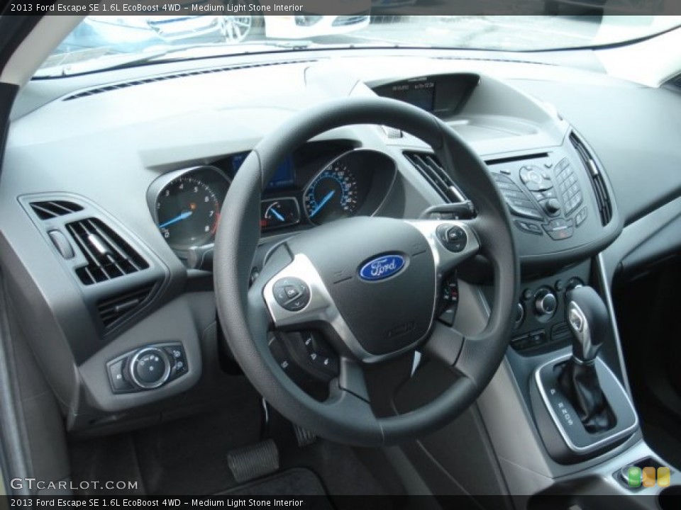 Medium Light Stone Interior Dashboard for the 2013 Ford Escape SE 1.6L EcoBoost 4WD #69218108
