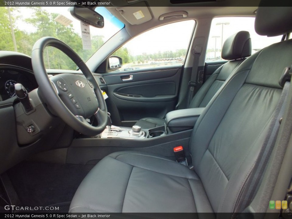 Jet Black Interior Photo for the 2012 Hyundai Genesis 5.0 R Spec Sedan #69218766