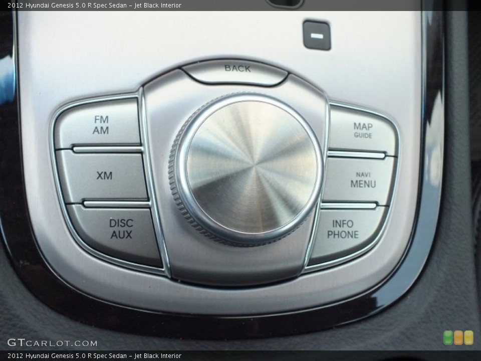 Jet Black Interior Controls for the 2012 Hyundai Genesis 5.0 R Spec Sedan #69218893
