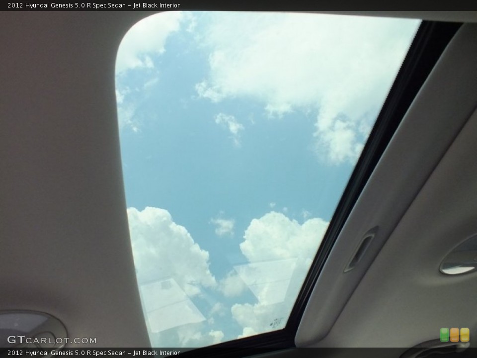 Jet Black Interior Sunroof for the 2012 Hyundai Genesis 5.0 R Spec Sedan #69218928