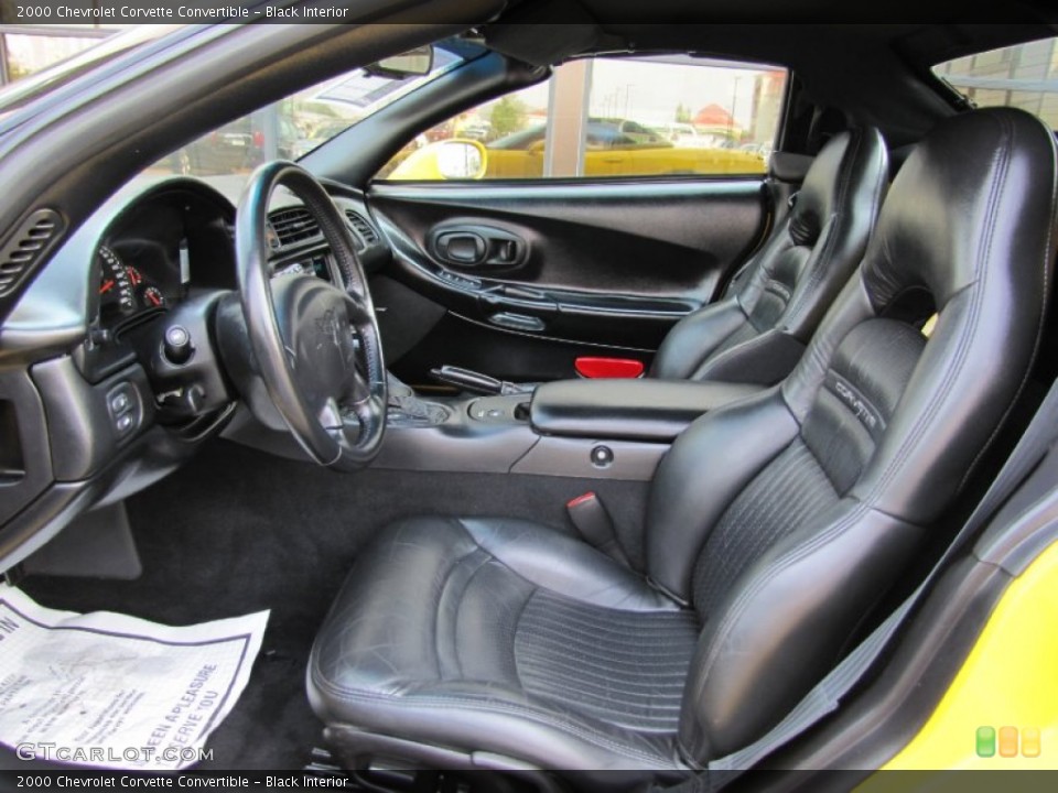 Black Interior Front Seat for the 2000 Chevrolet Corvette Convertible #69219333
